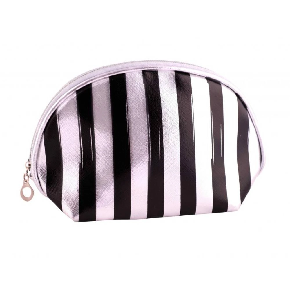 Necessaire/estojo/frasqueira Livvi Beauty Listrada Metalizada 1un