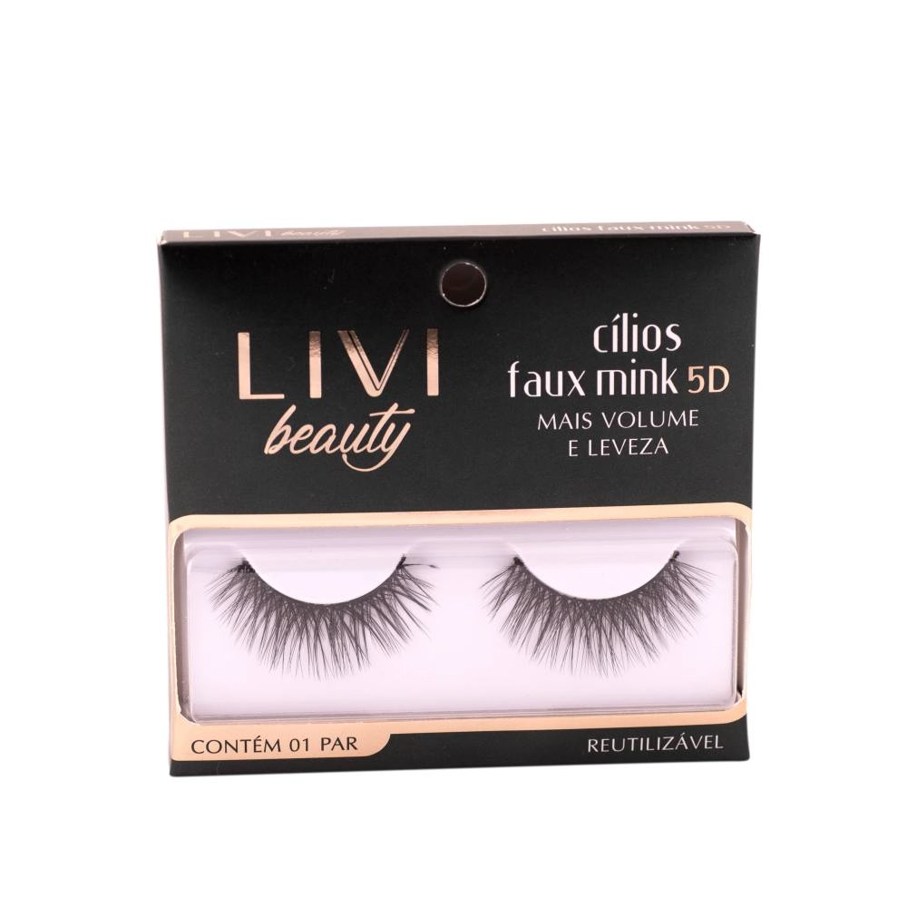 Cilios Posticos Livvi Beauty Faux Mink 5d 02 1un