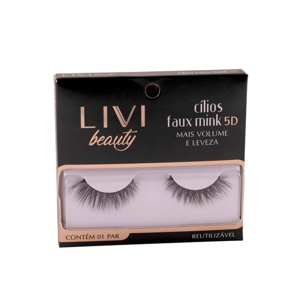 Cilios Posticos Livvi Beauty Faux Mink 5d 03 1un