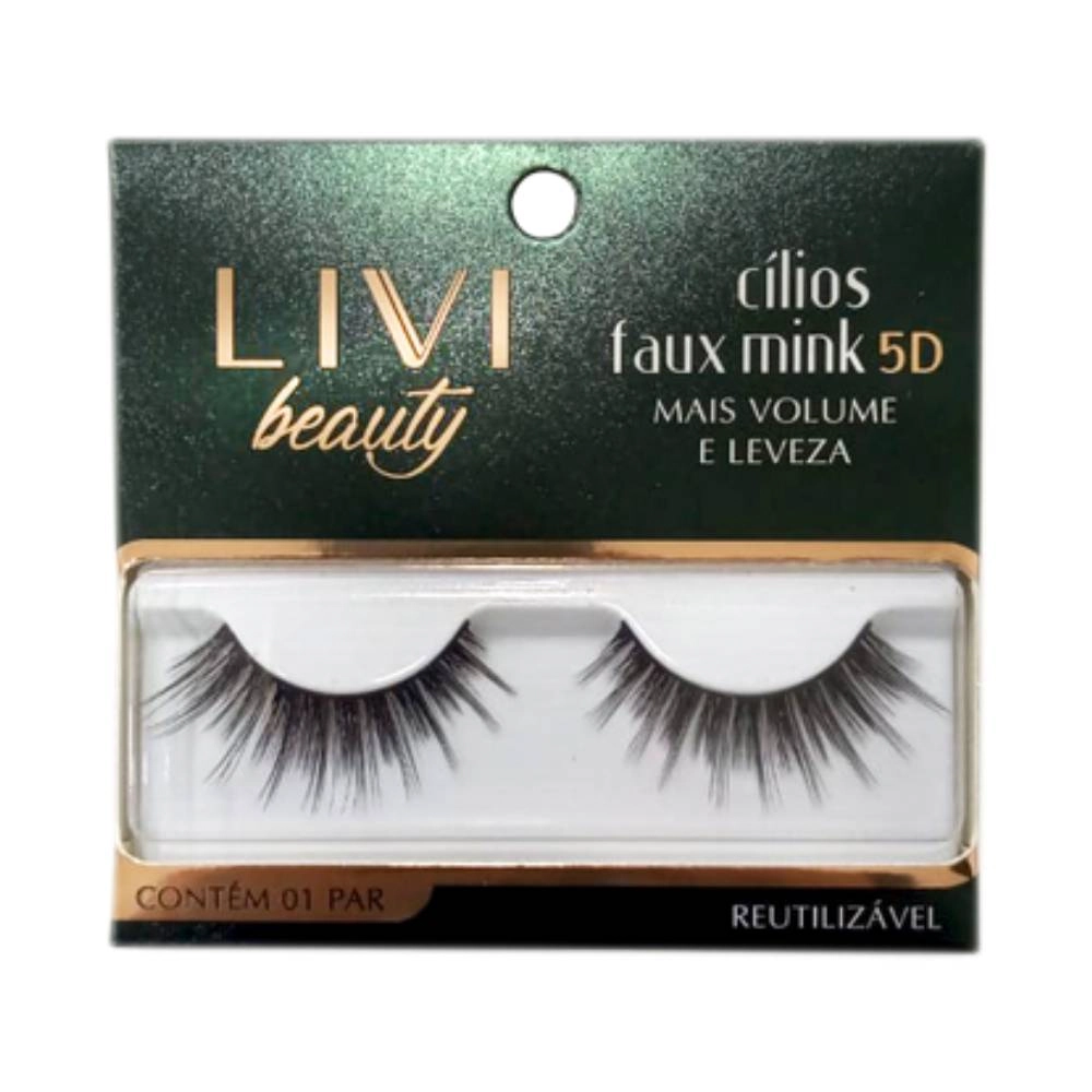Cilios Posticos Livvi Beauty Faux Mink 5d 04 1un
