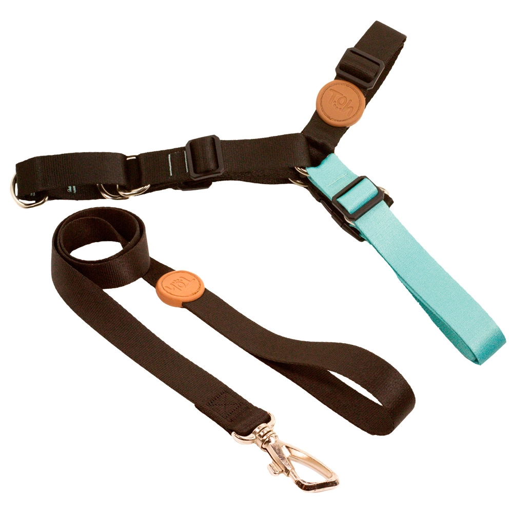 Conjunto Peitoral Antipuxao E Guia G Black