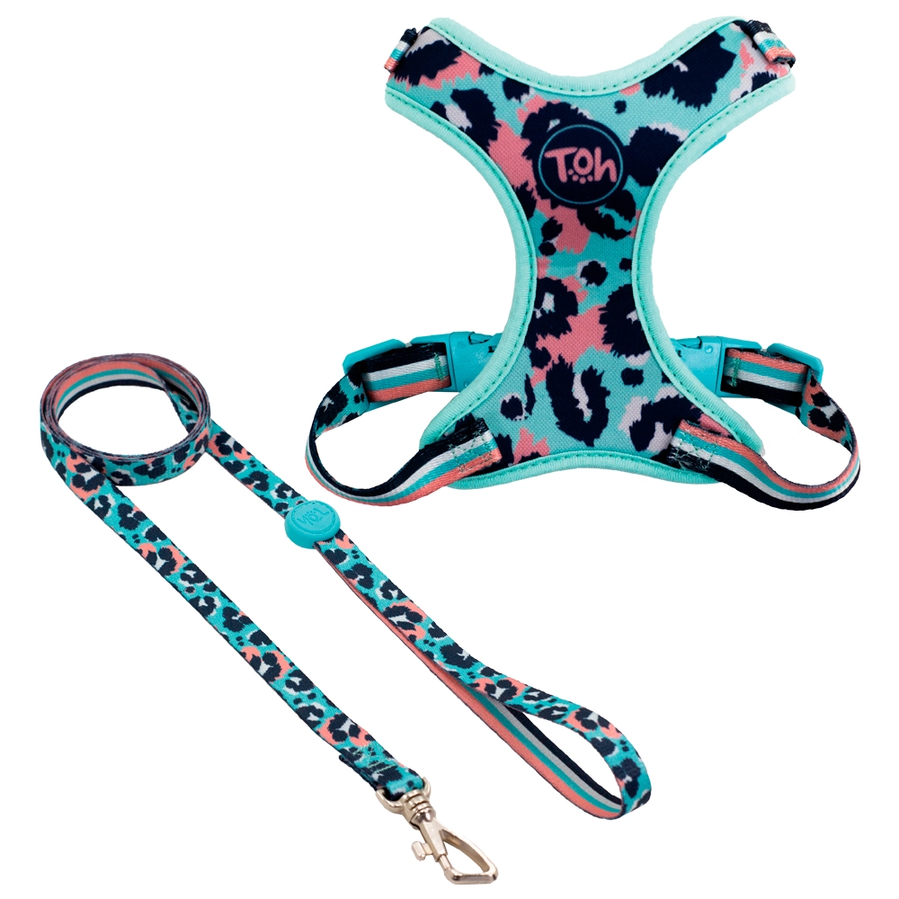 Kit Peitoral Com Guia H Neo Para Gatos Savana
