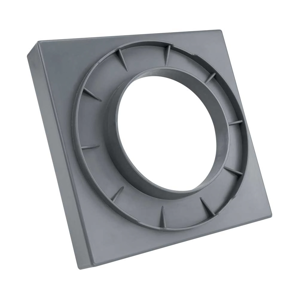 Kit 02 - Ralo Quadrado Para Embutir No Porcelanato (cinza)