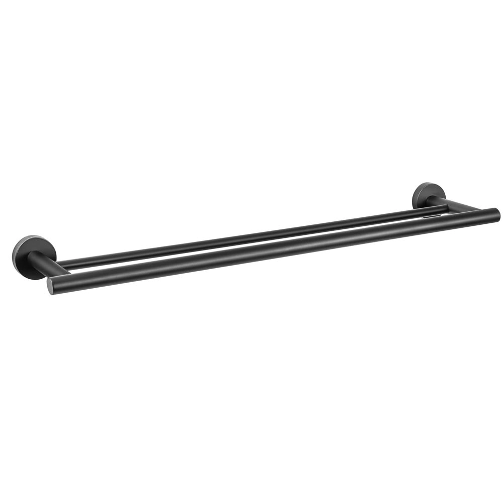 Porta Toalhas Duplo Inox (tarsila Preto)