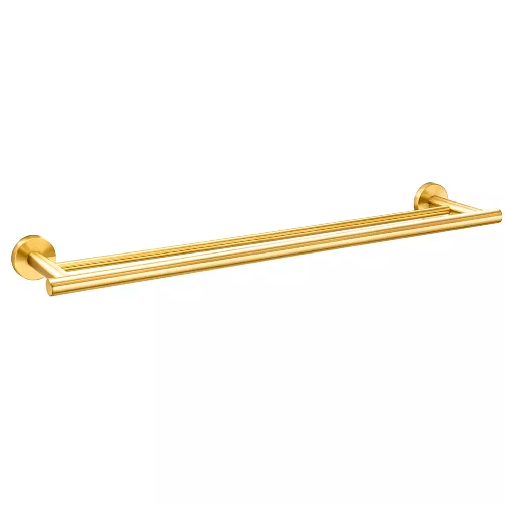 Porta Toalhas Duplo Inox (tarsila Dourado)