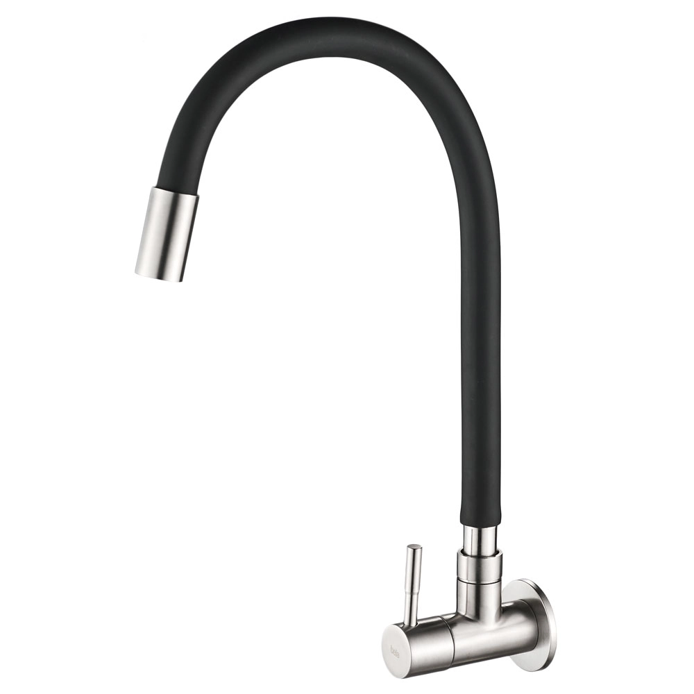Torneira Gourmet De Parede De Cozinha Inox (laguna Preta)