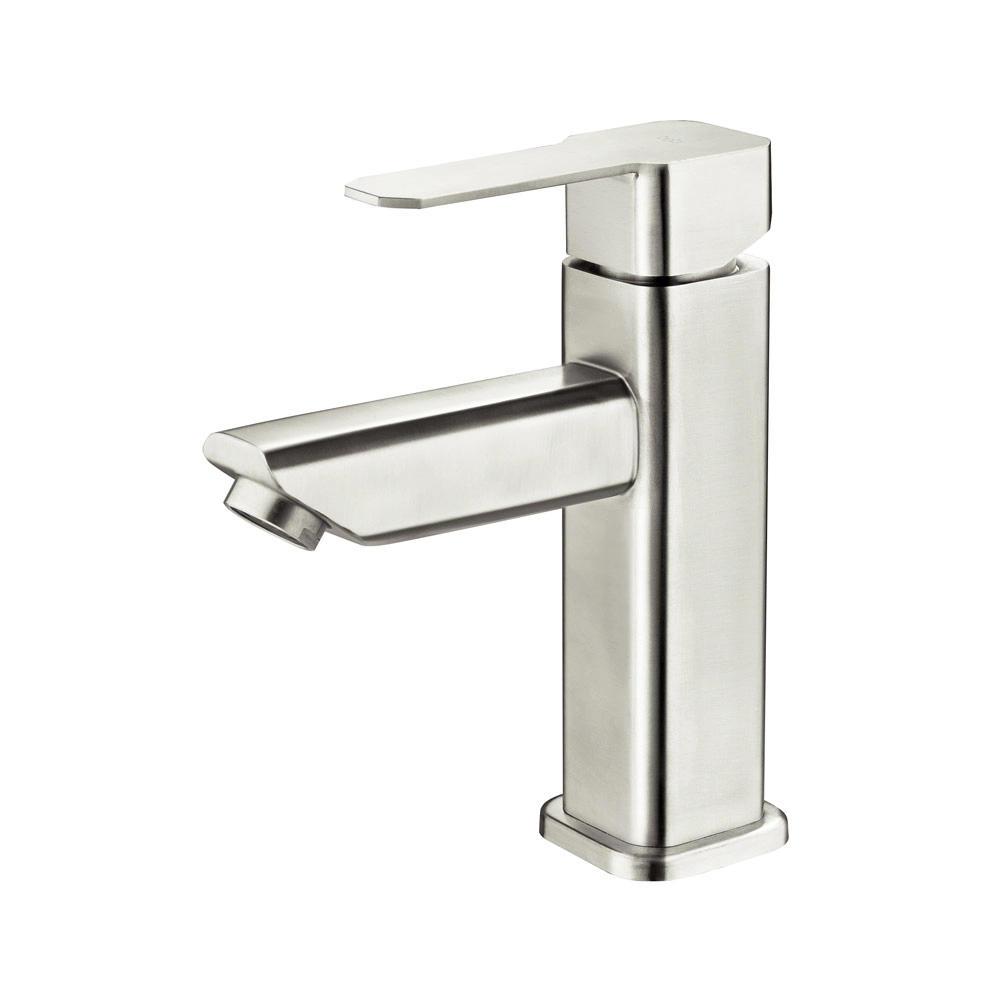 Torneira Monocomando Baixa Para Banheiro Inox (adda Escovada)