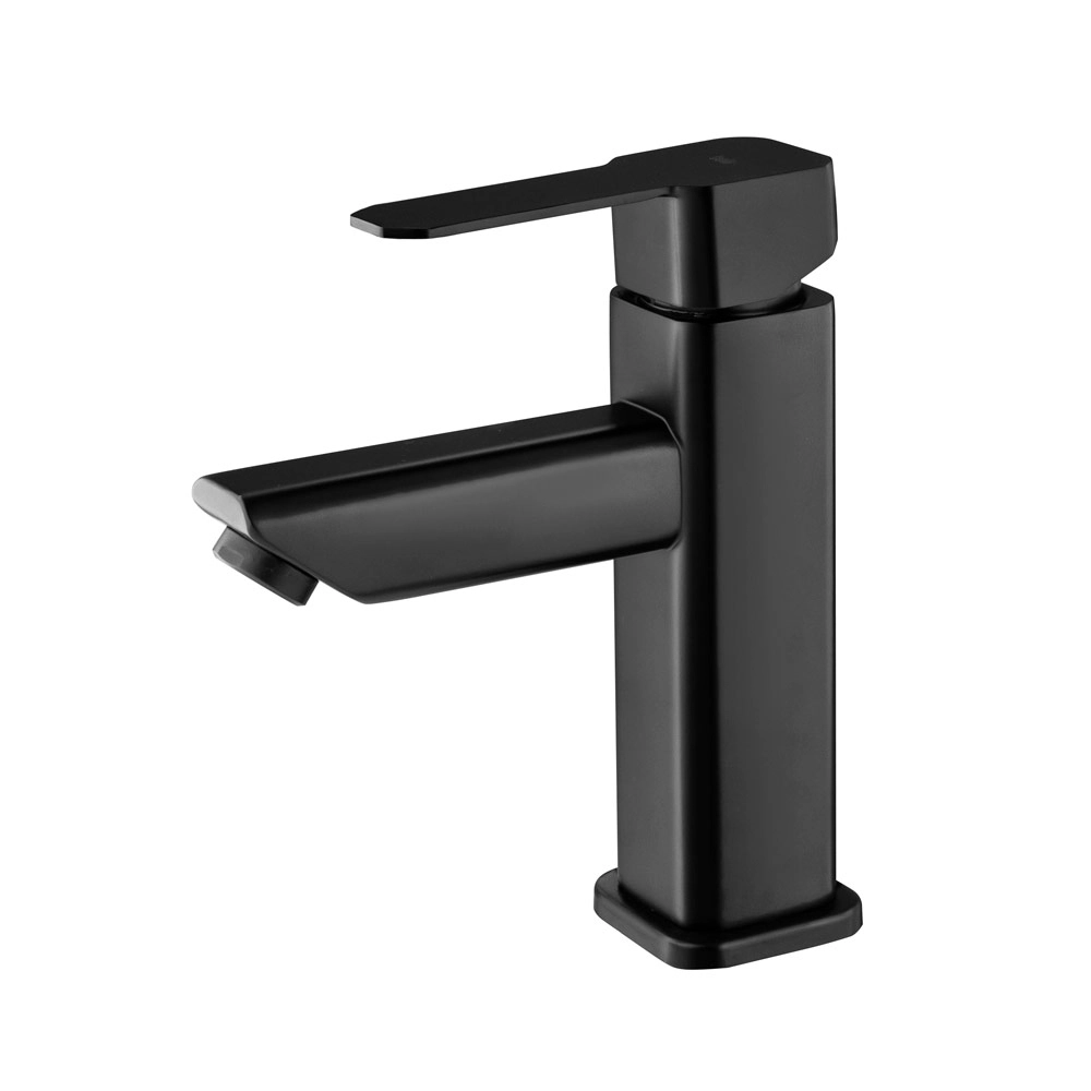 Torneira Monocomando Baixa Para Banheiro Inox (adda Preta)