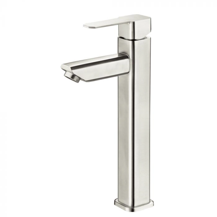 Torneira Monocomando Alta Para Banheiro Inox (adda Escovada)