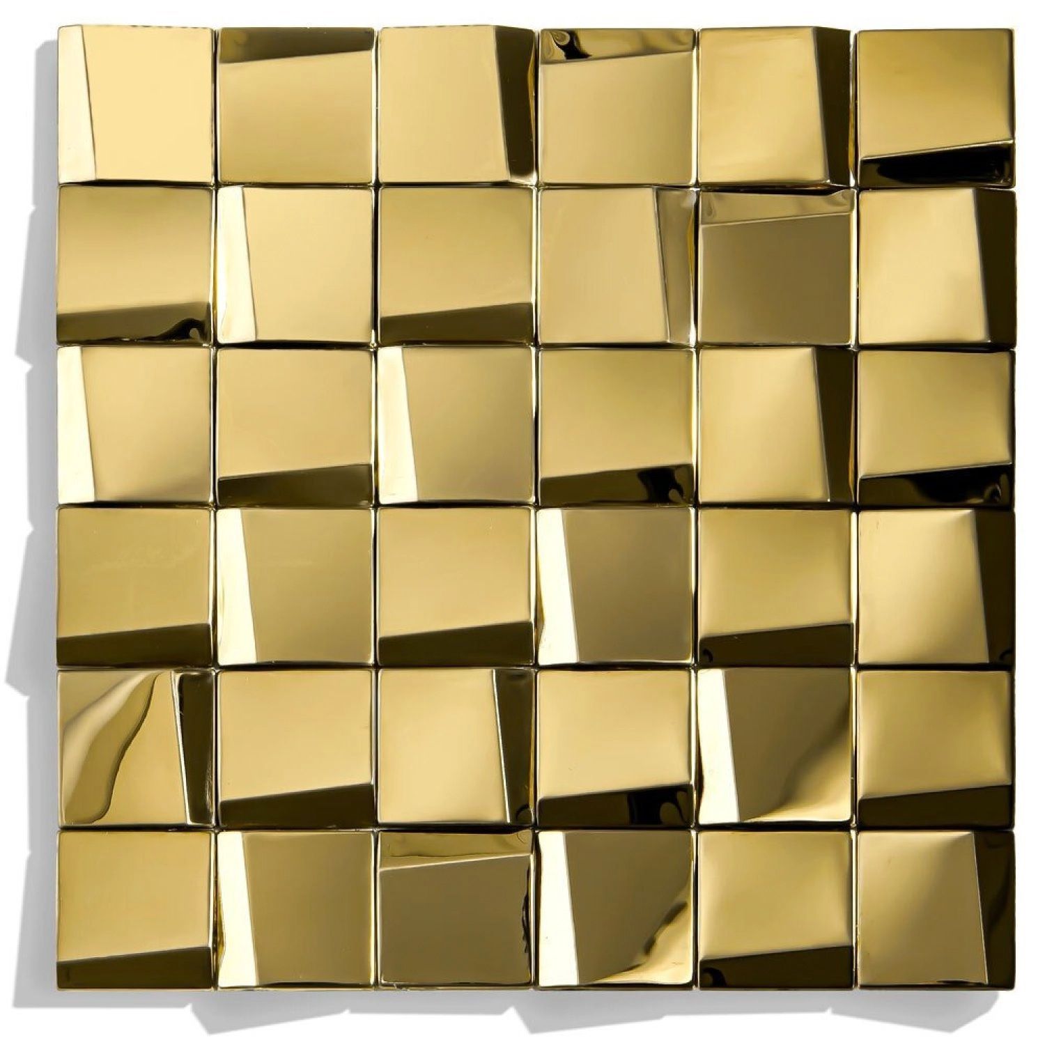 Pastilhas De Inox Para Revestimento Frenesi Dourado