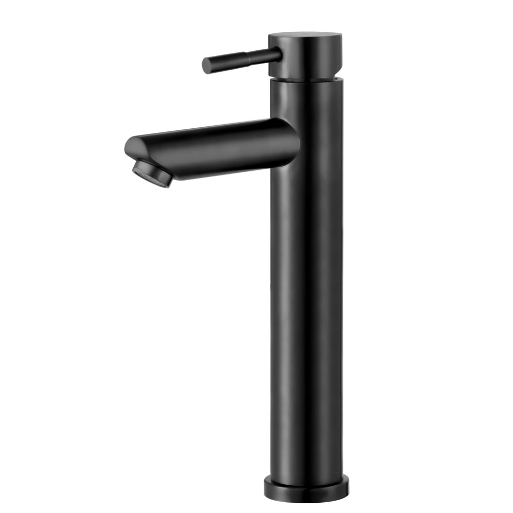 Torneira Monocomando Alta Para Banheiro Inox (lis Preta)