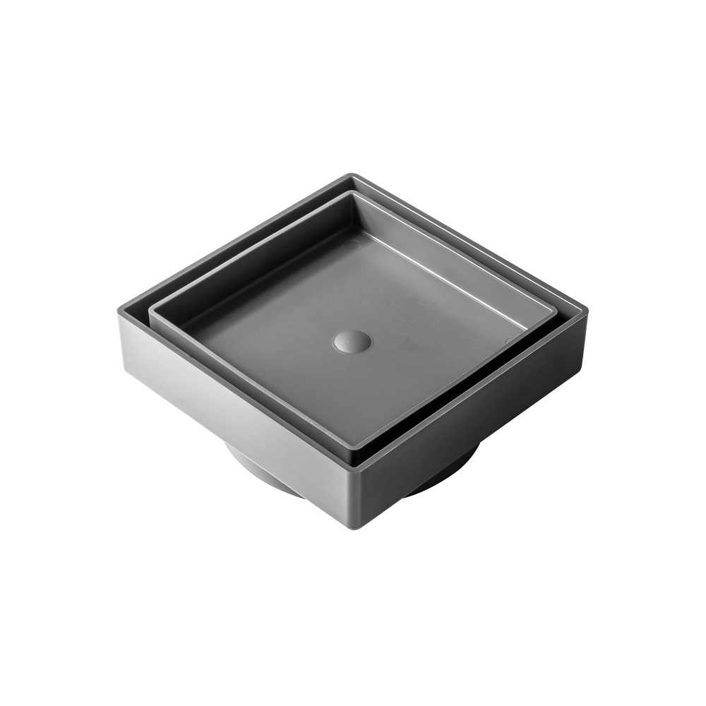 Ralo Oculto Invisível 10x10 Cm Com Tela (cinza)
