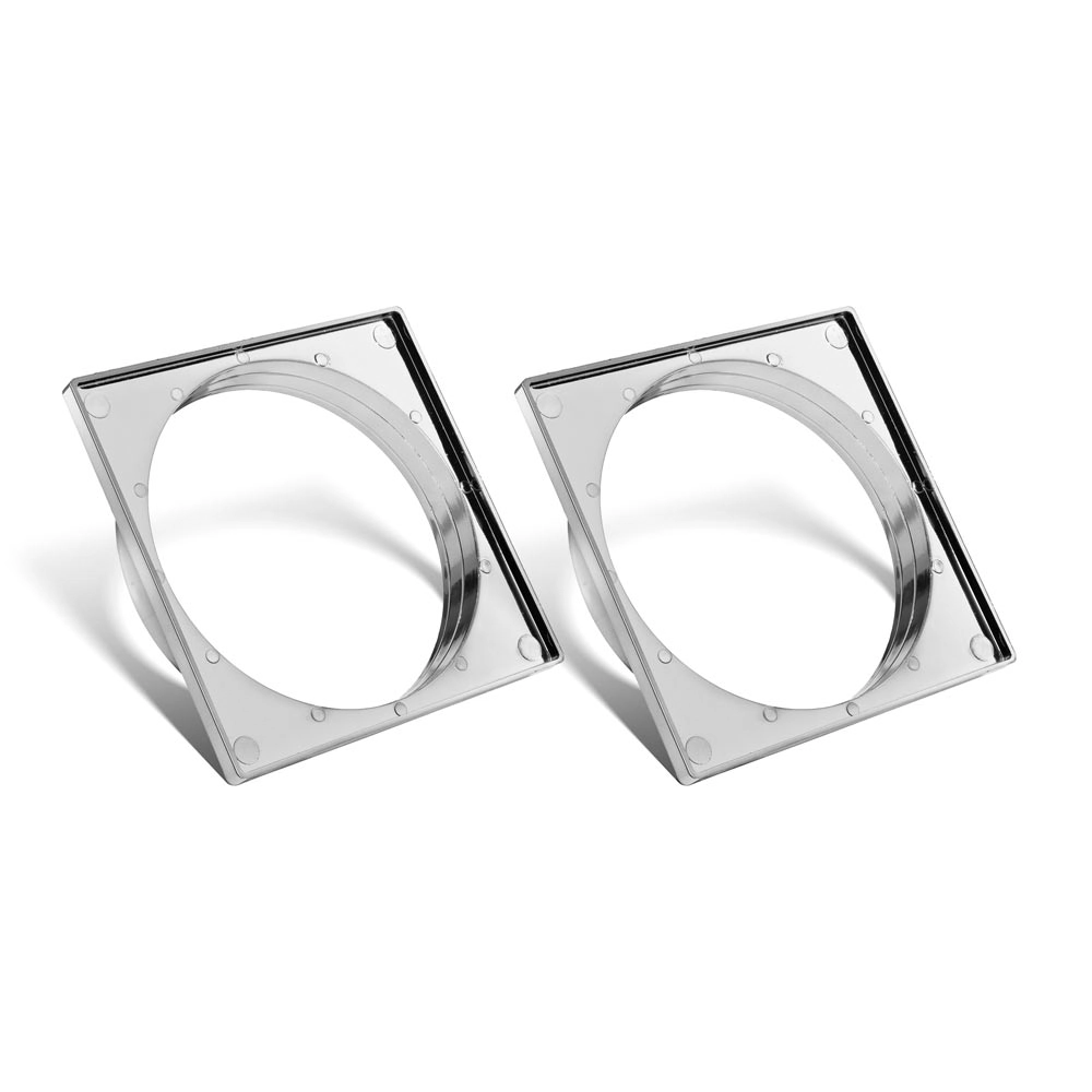Kit 02 - Porta Grelha 15x15 Cm (cromado)