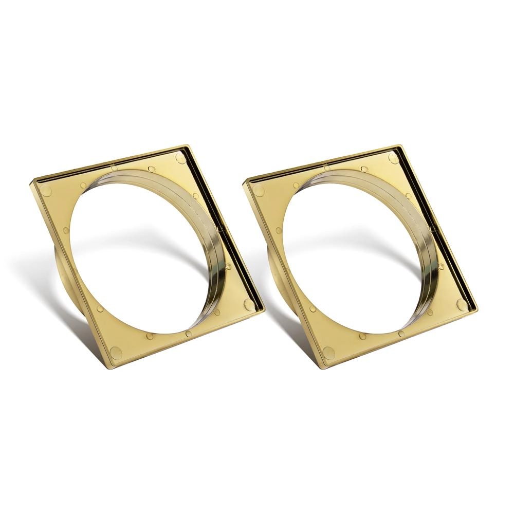 Kit 02 - Porta Grelha 15x15 Cm (dourado)