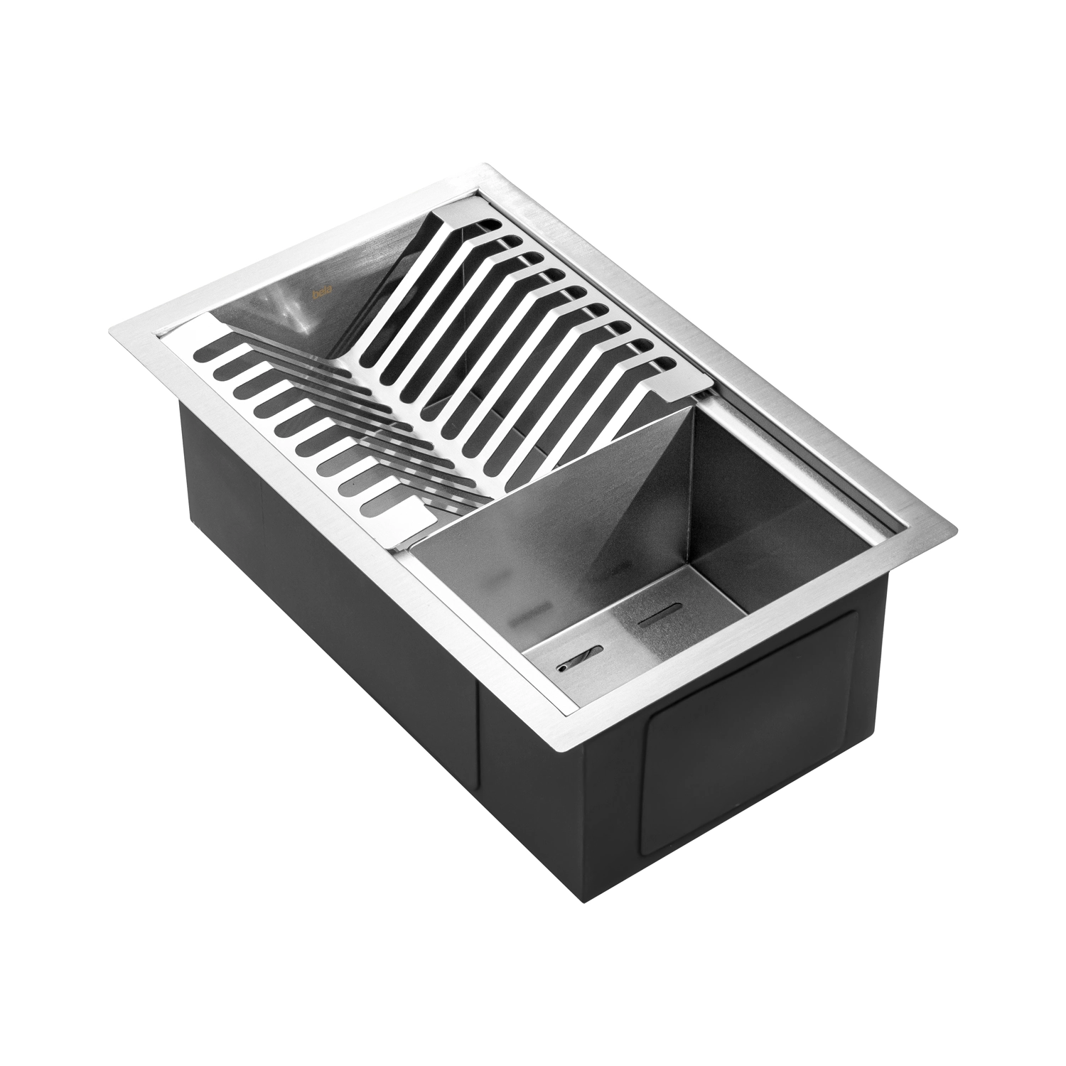 Escorredor Embutido Calha Molhada Inox 26x41 Cm (Ginza Escovado)