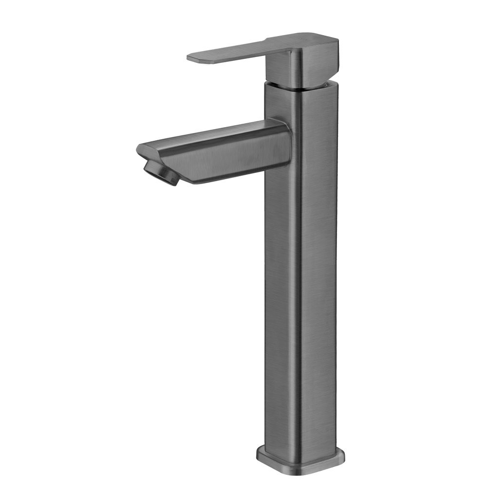 Torneira Monocomando Alta Para Banheiro Inox (adda Grafite Fosca)