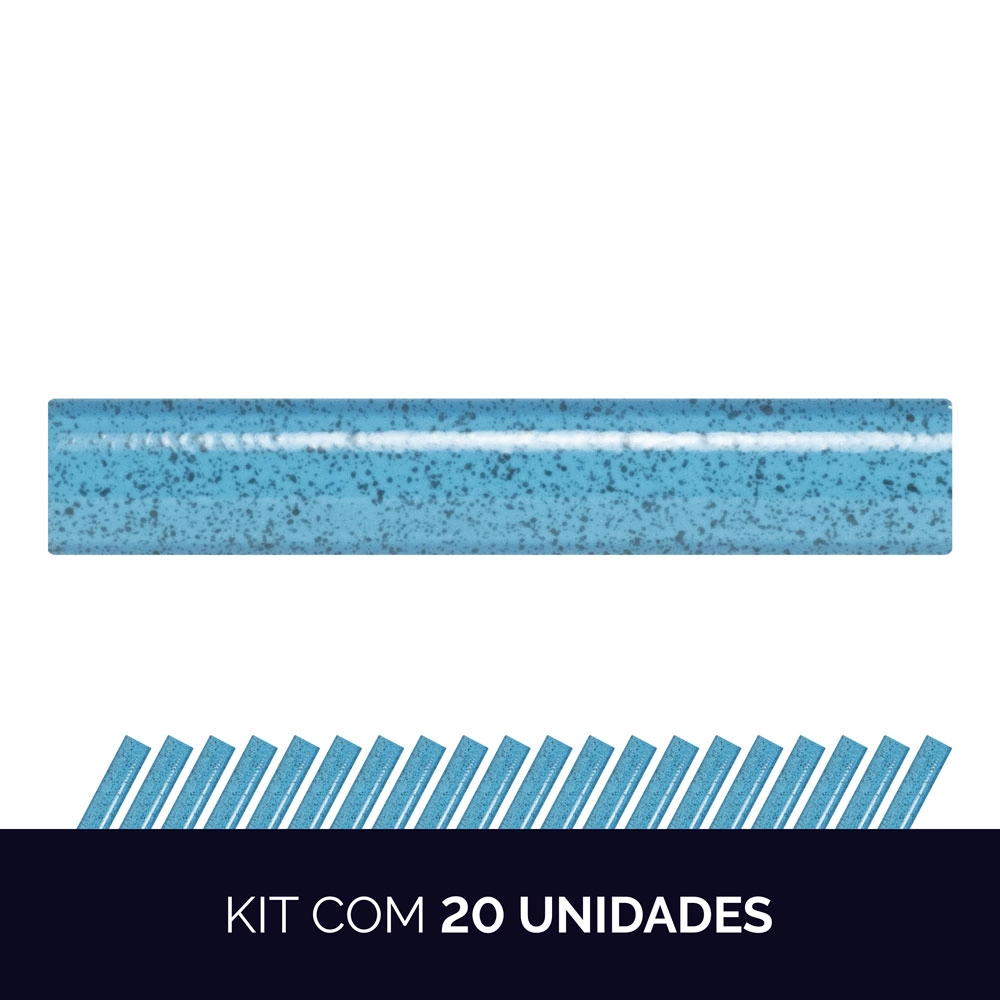 Kit 20 - Cantoneira Côncava Para Piscina 3,5x20 Cm (samoa Bright)