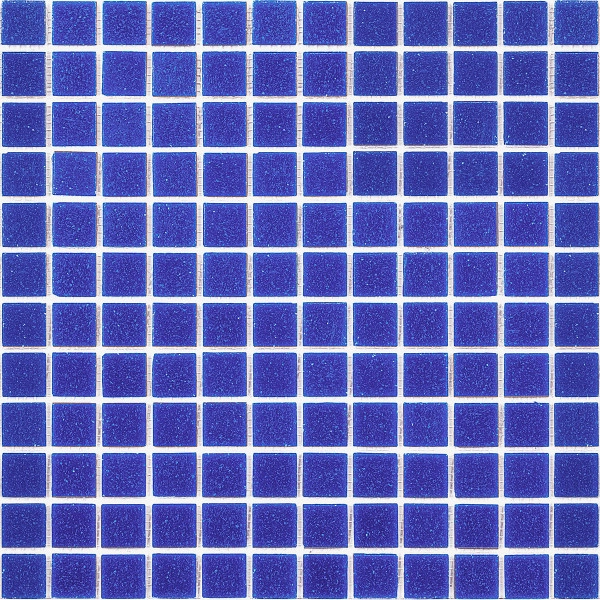 Kit 20 Placas - Pastilhas De Vidro Pigmentado Azul Nevado
