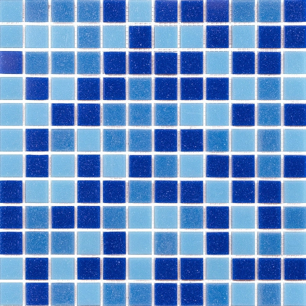 Kit 20 Placas - Pastilhas De Vidro Pigmentado Caribe