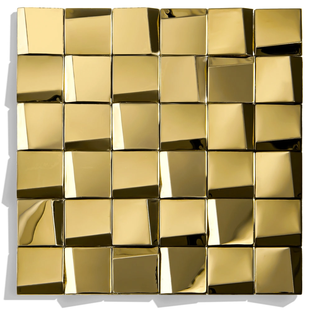 Kit 10 Placas - Pastilhas De Inox Frenesi Gold