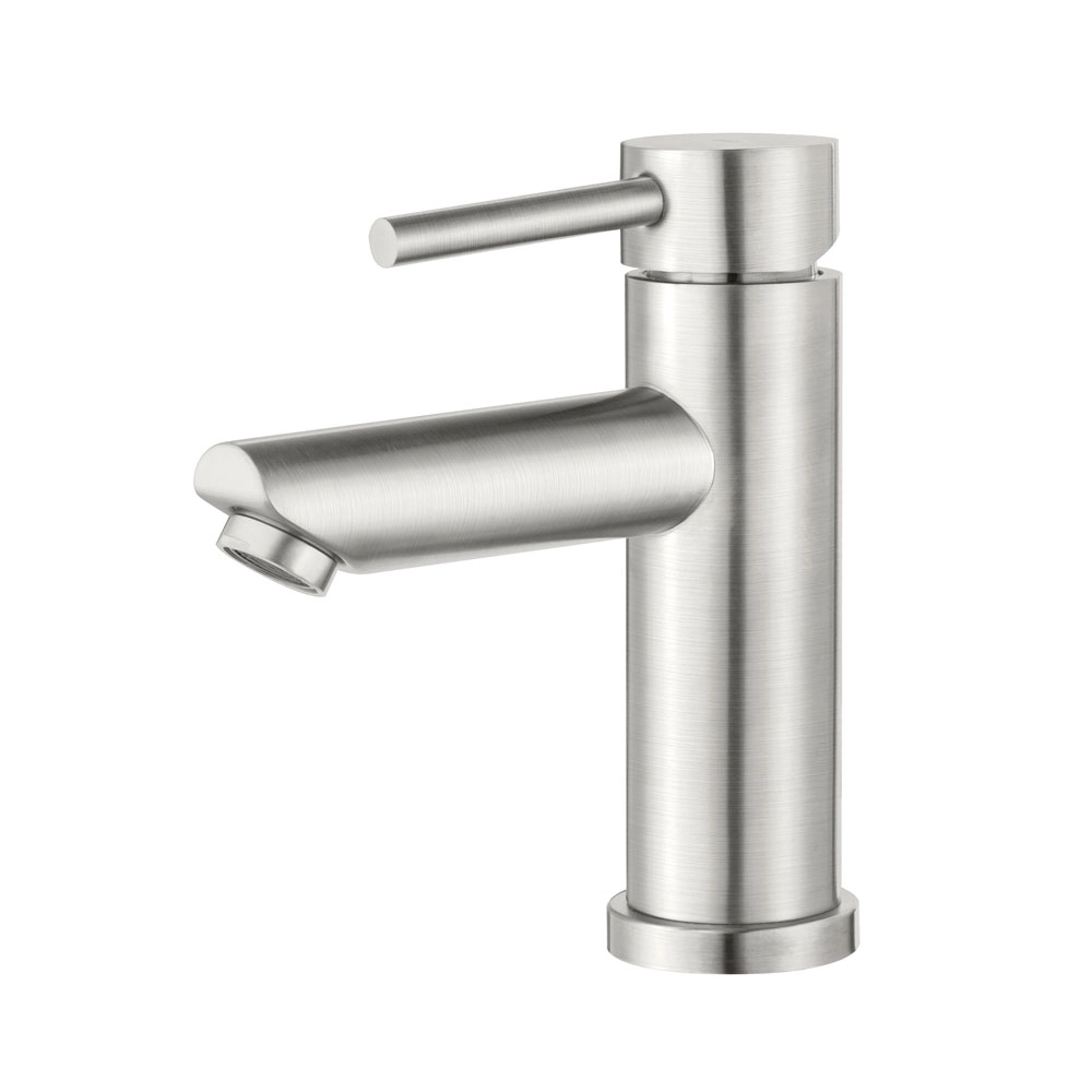 Torneira Monocomando Baixa Para Banheiro Inox (lis Escovada)