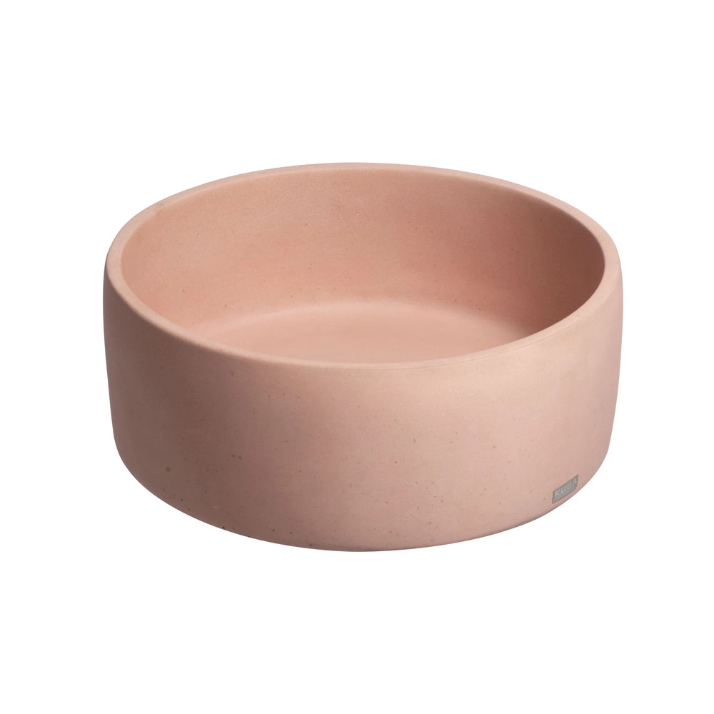 Cuba De Banheiro Concreto Apoio Redonda 35 Cm (small Rosé)