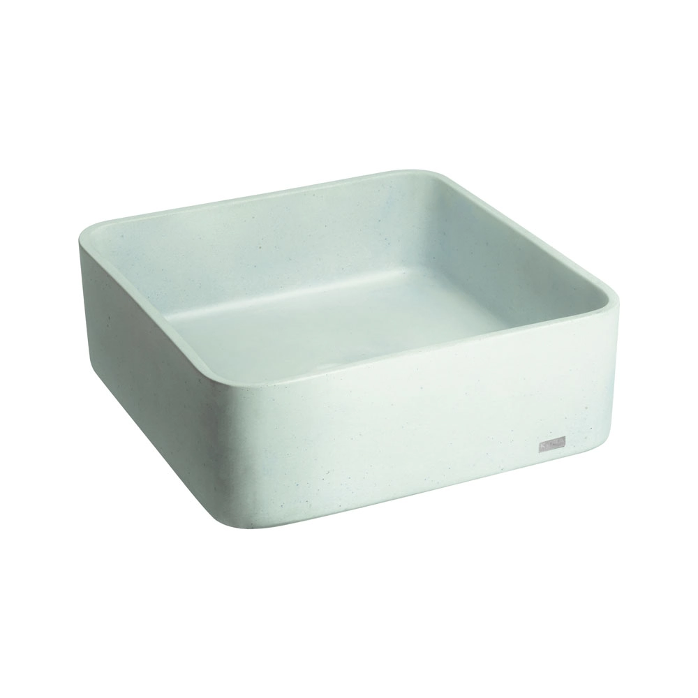 Cuba De Banheiro Concreto Apoio Quadrada 40 Cm (urban Acqua)
