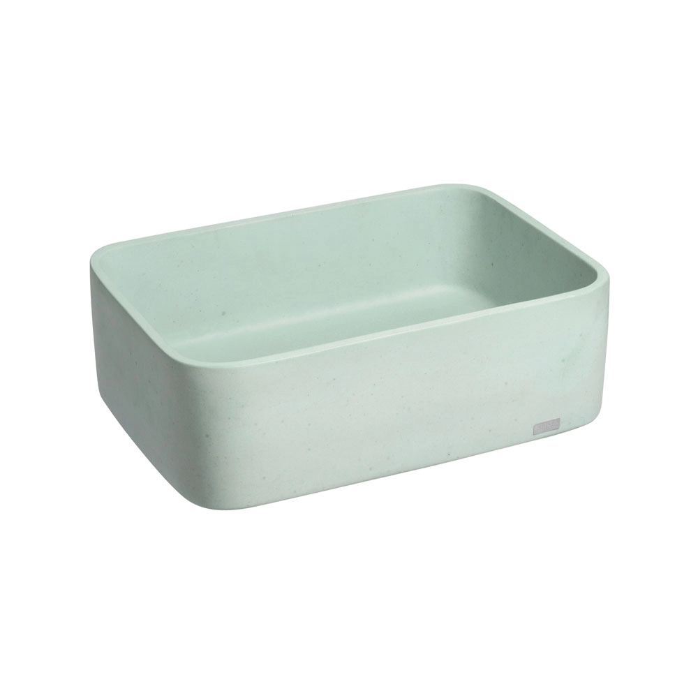 Cuba De Banheiro Concreto Apoio Retangular 42 Cm (tessa Acqua)