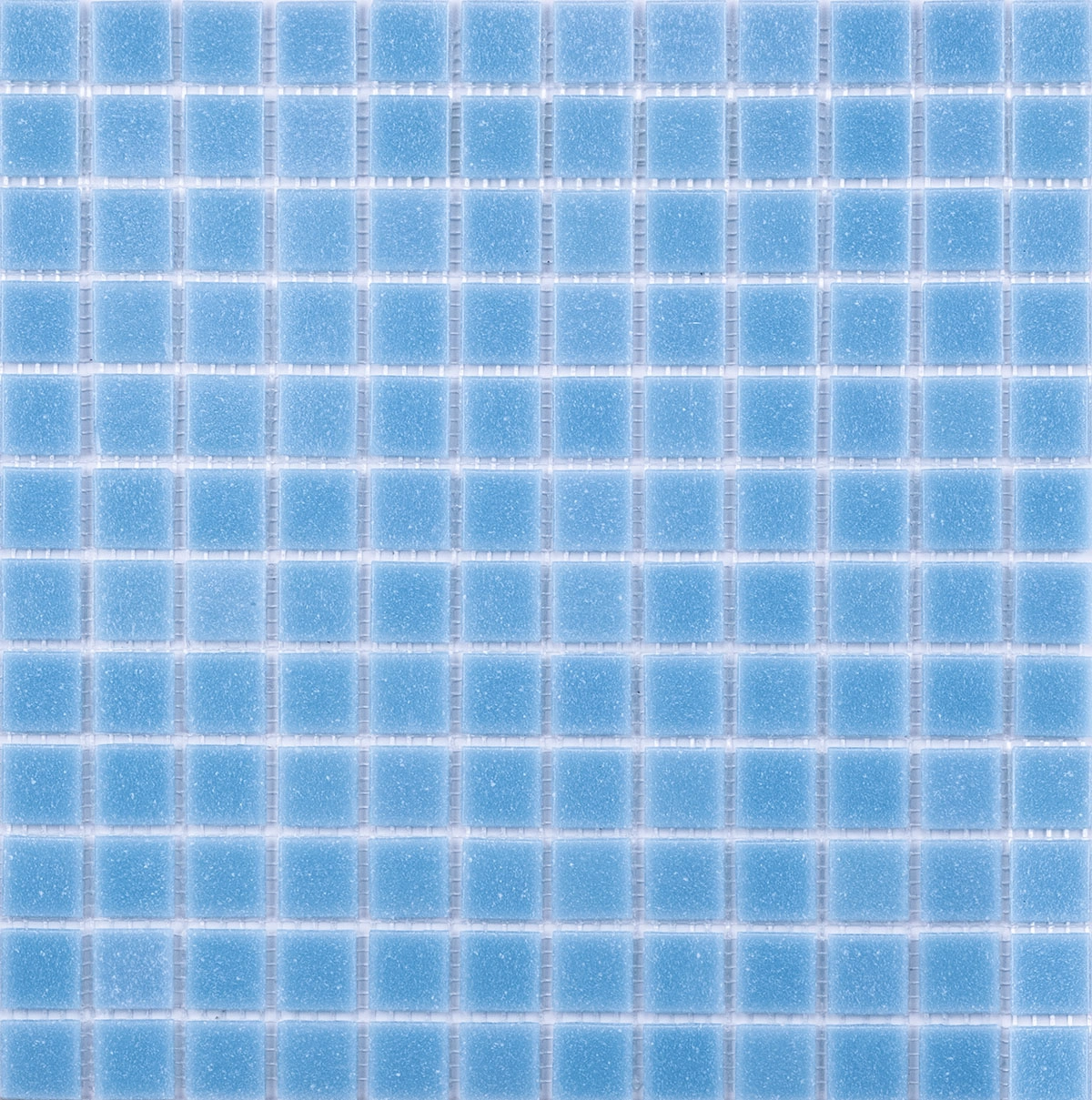 Kit 20 Placas - Pastilhas De Vidro Pigmentado Azul Bebê