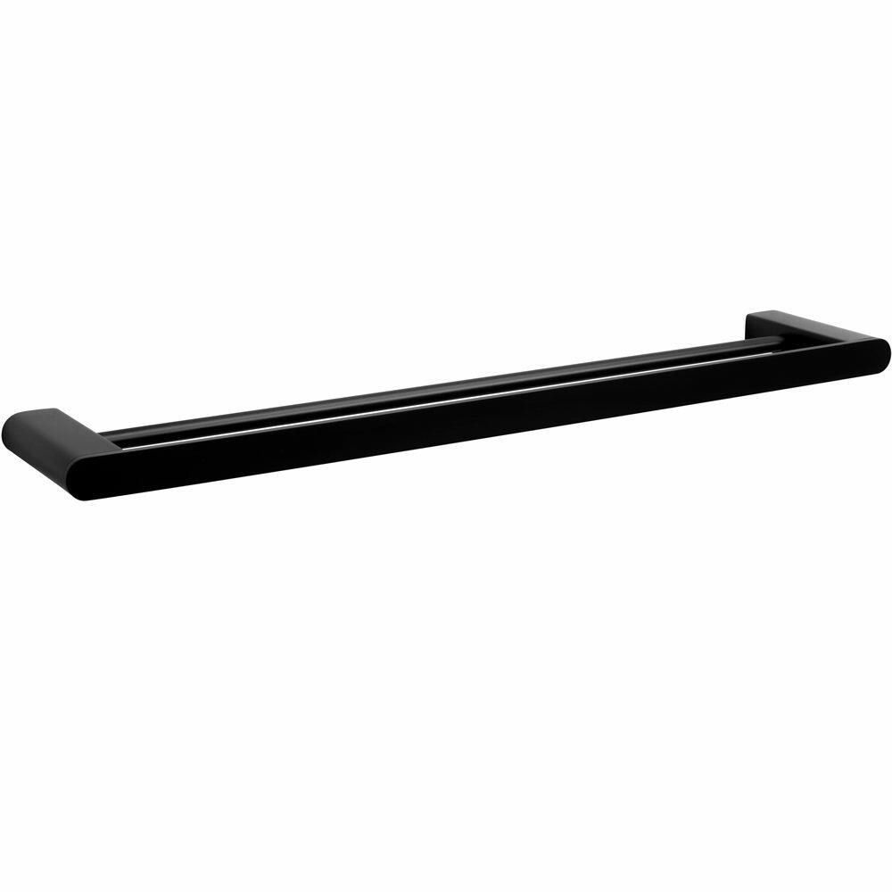 Porta Toalhas Duplo Inox (picasso Preto Fosco)