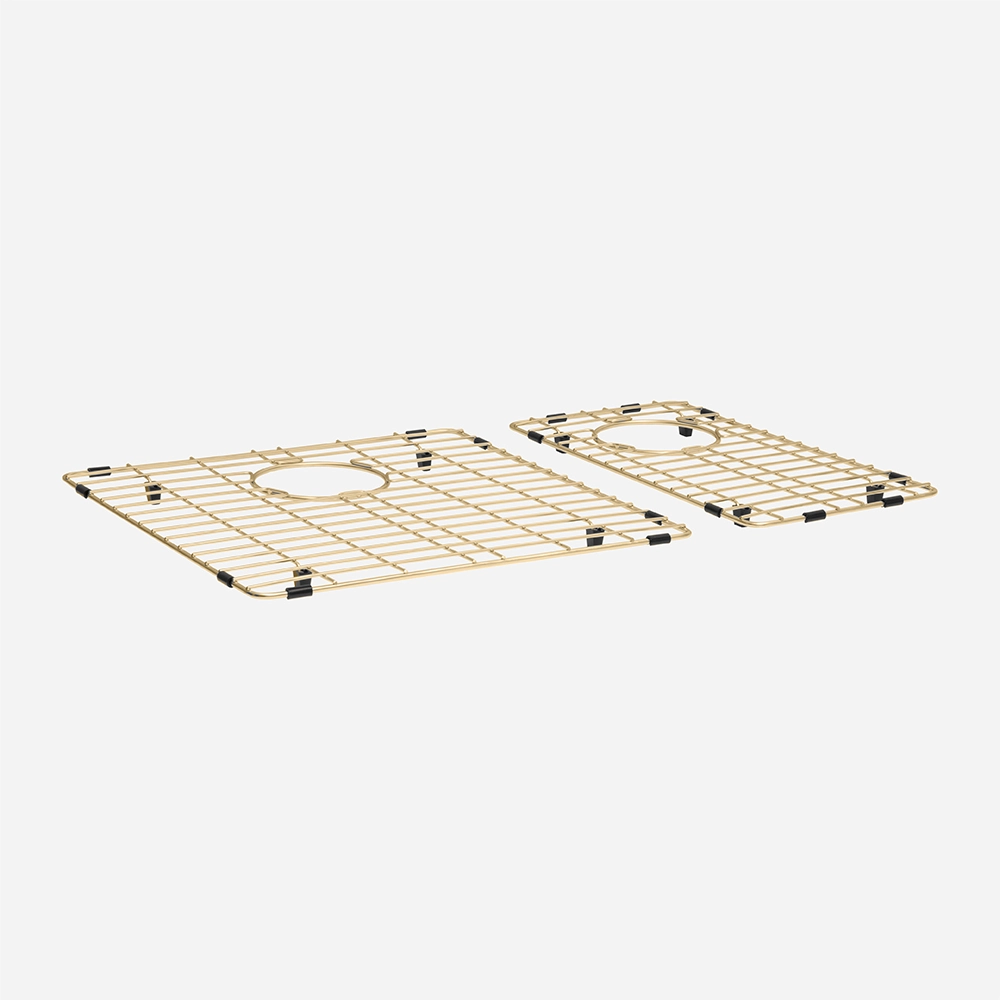 Grade Aramada Inox para Cuba Dupla 41x42 e 21x42 cm (Dourada | Ouro Fosca)