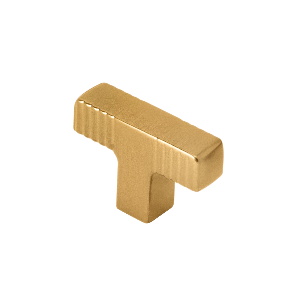 Puxador Para Móvel Ponto Zamac (petra Dourado Fosco)
