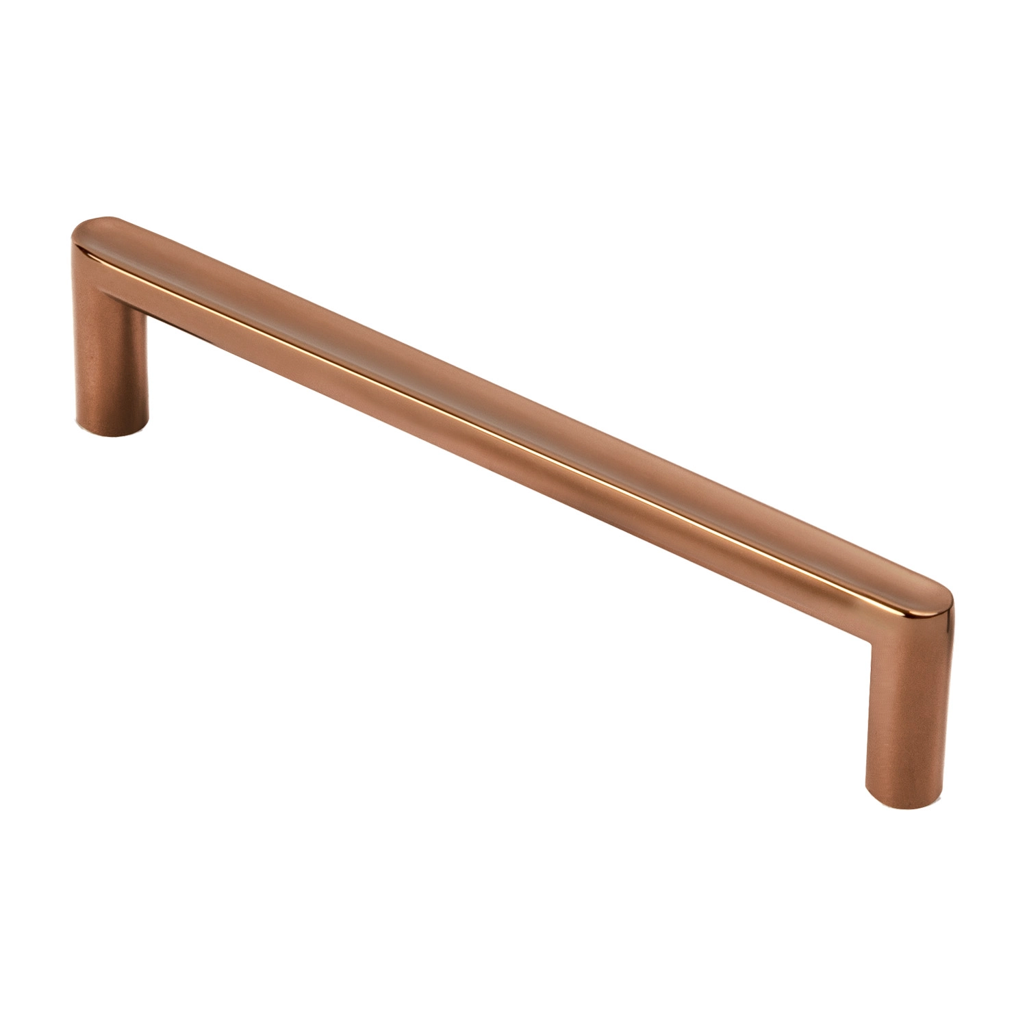 Puxador Para Móvel Alça Sobrepor 128 Mm Zamac (cartago Rosé Gold)