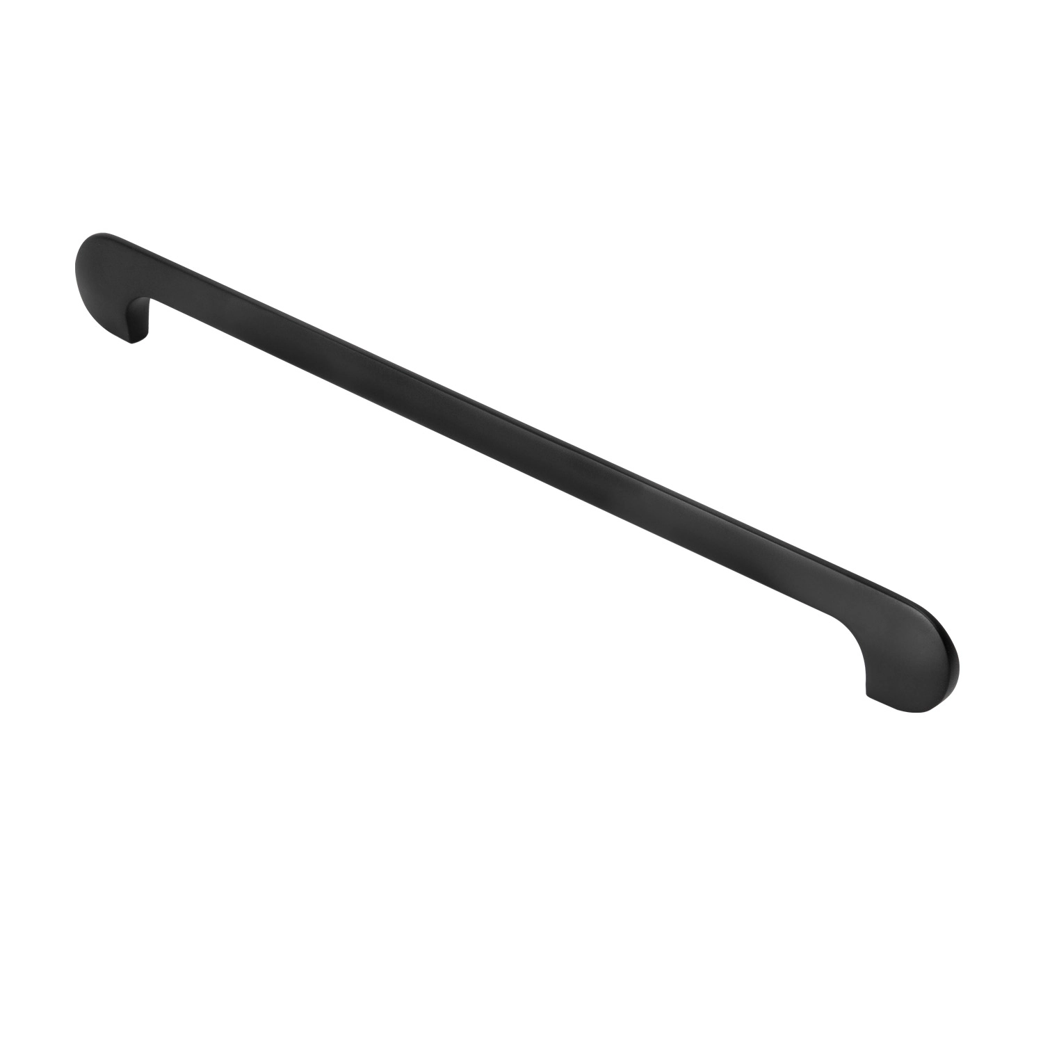 Puxador Para Móvel Alça Sobrepor 256 Mm Zamac (pompeia Preto Fosco)