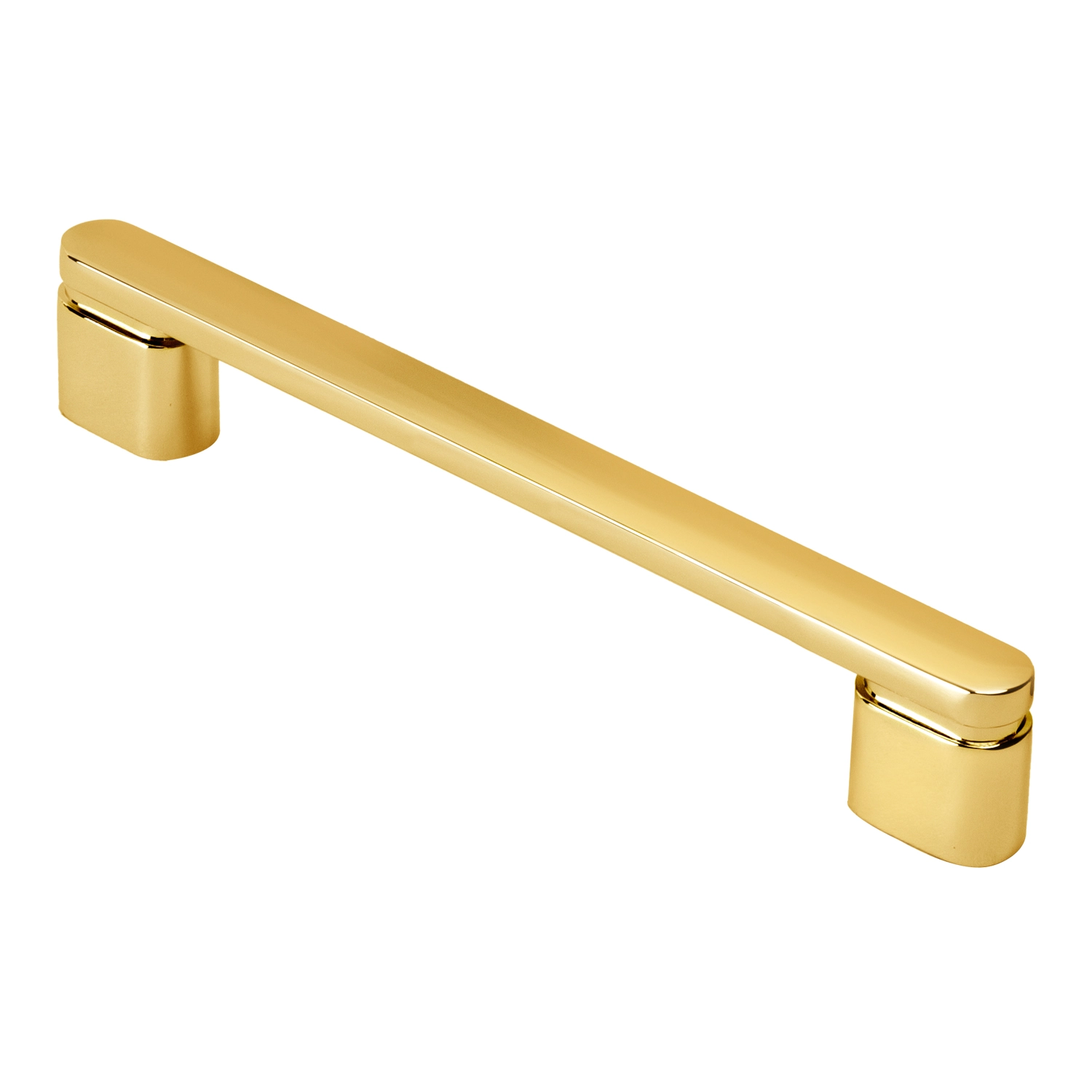 Puxador Para Móvel Alça Sobrepor 128 Mm Zamac (memphis Dourado)