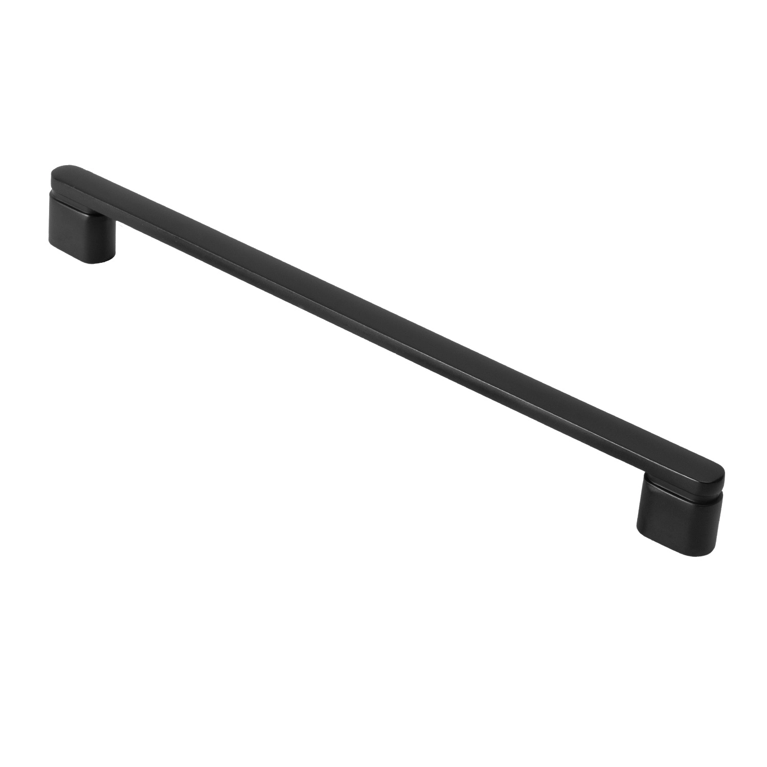 Puxador Para Móvel Alça Sobrepor 224 Mm Zamac (memphis Preto Fosco)