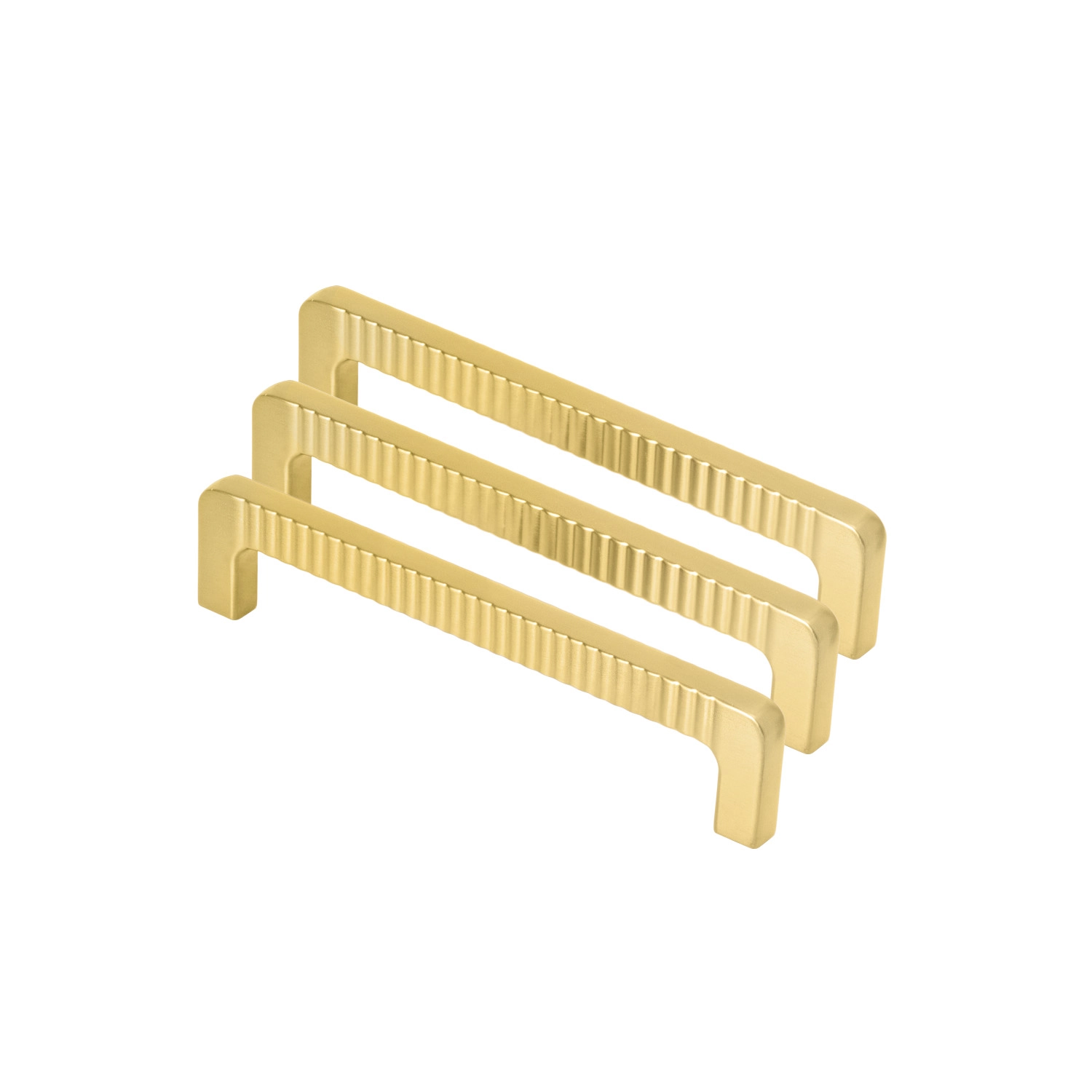 Kit 03 - Puxador Para Móvel Alça Sobrepor 128 Mm Zamac (petra Ouro Fosco)