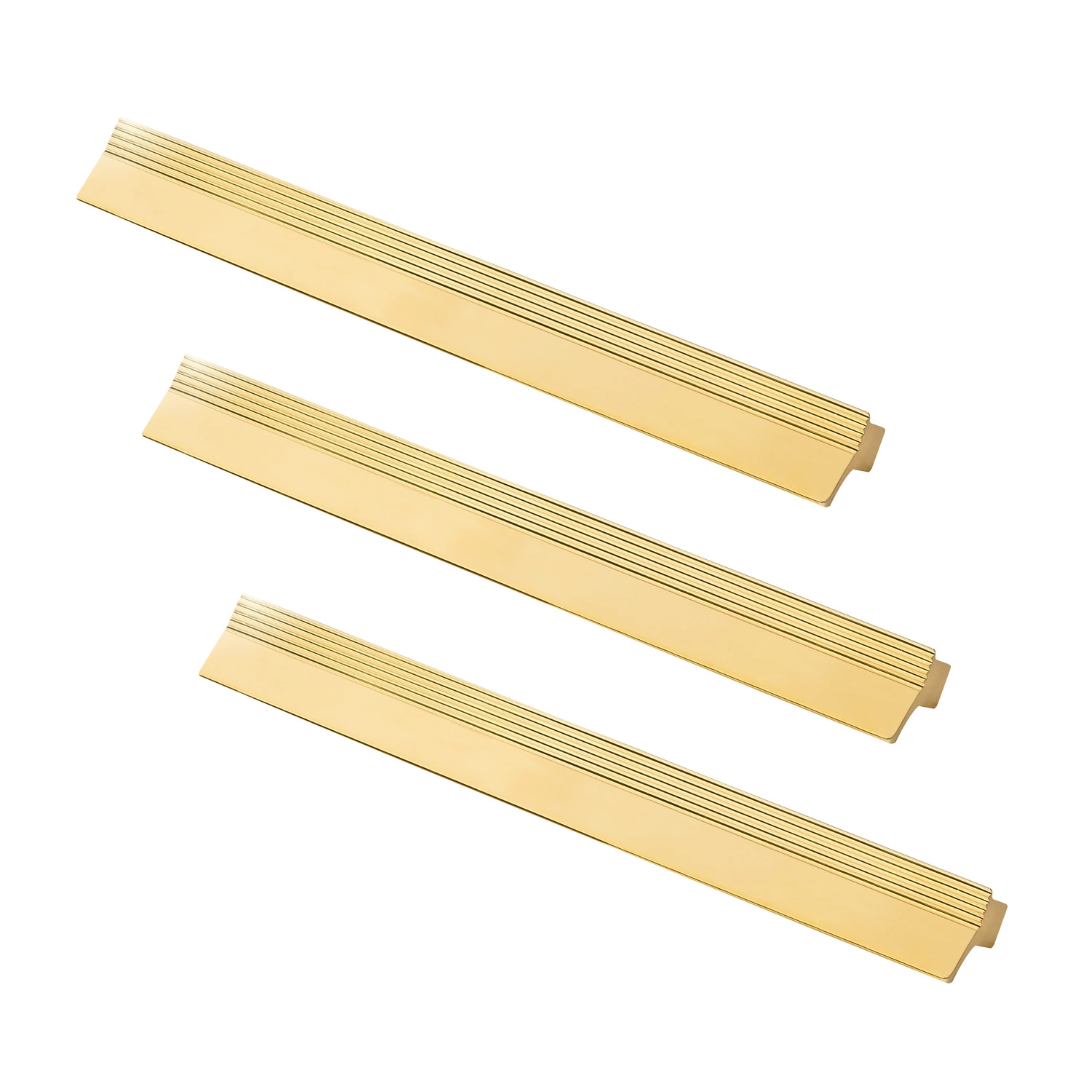 Kit 03 - Puxador Para Móvel Alça Sobrepor 192 Mm Zamac (troia Dourado)