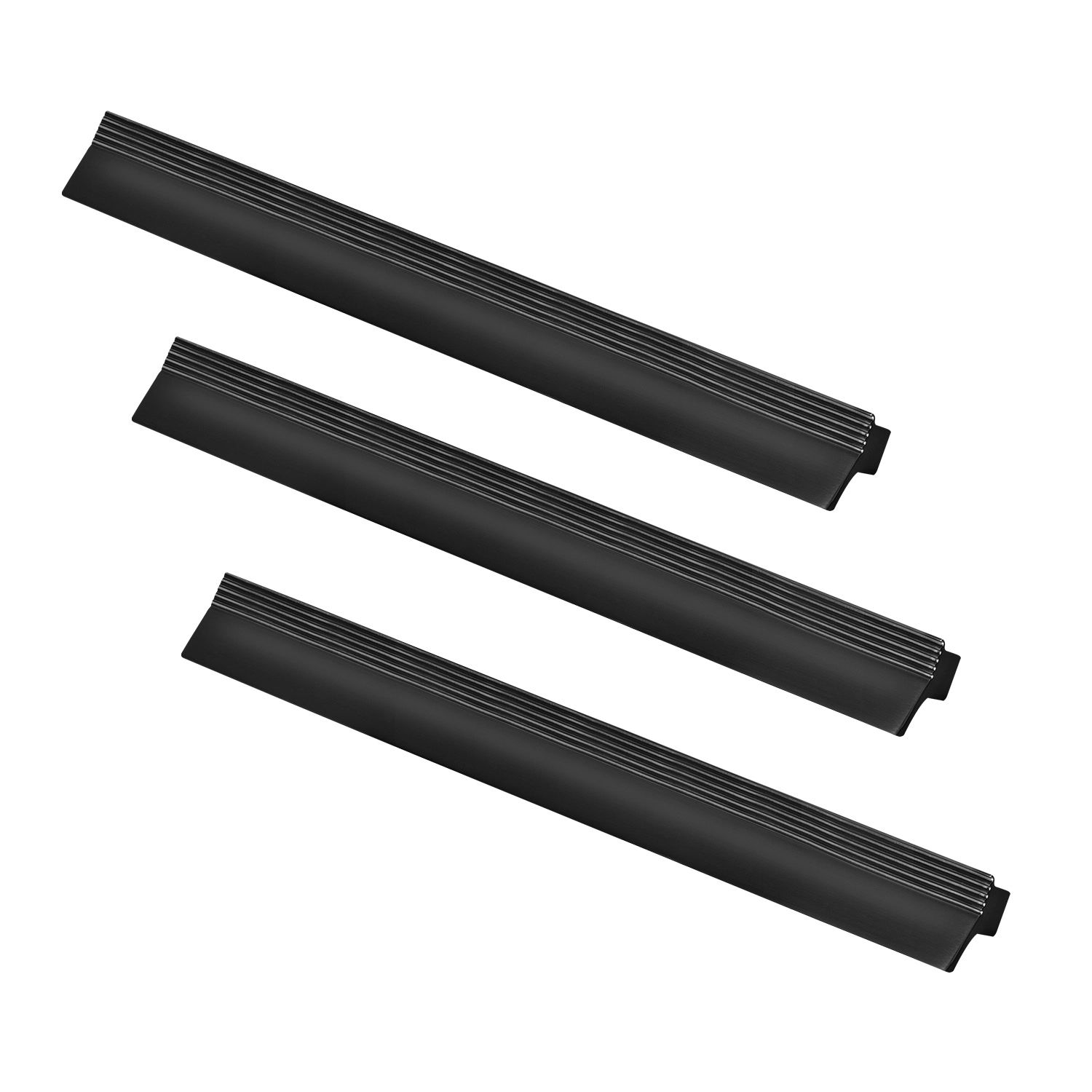 Kit 03 - Puxador Para Móvel Alça Sobrepor 192 Mm Zamac (troia Preto Fosco)