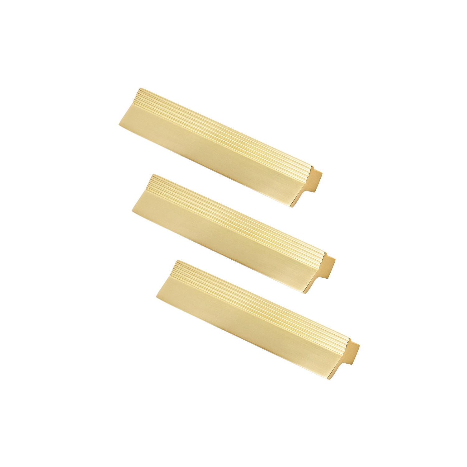 Kit 03 - Puxador Para Móvel Alça Sobrepor 96 Mm Zamac (troia Ouro Fosco)