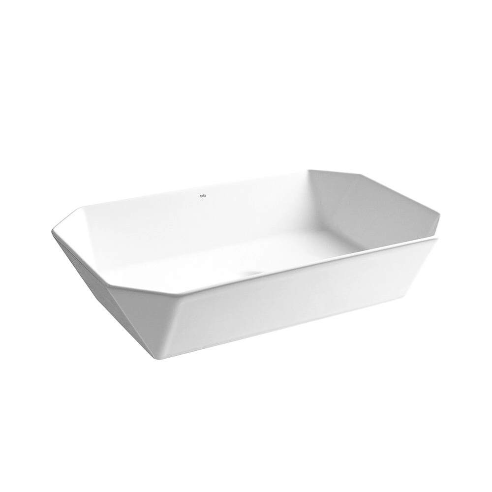 Cuba De Banheiro Louça Apoio Retangular 56 Cm (calais Branca)