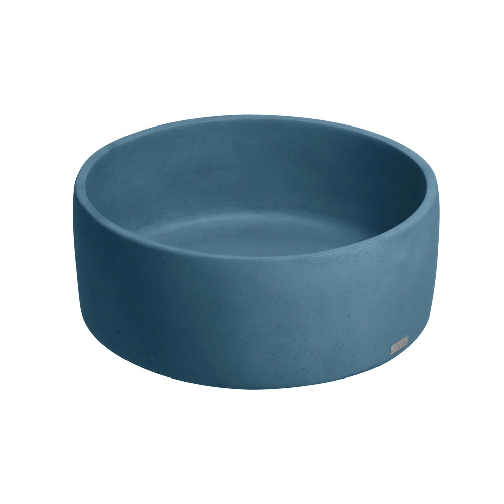 Cuba De Banheiro Concreto Apoio Redonda 35 Cm (small Caribe)