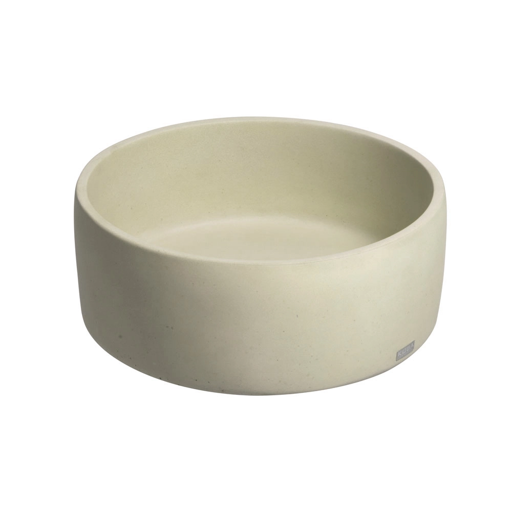 Cuba De Banheiro Concreto Apoio Redonda 35 Cm (small Travertino)