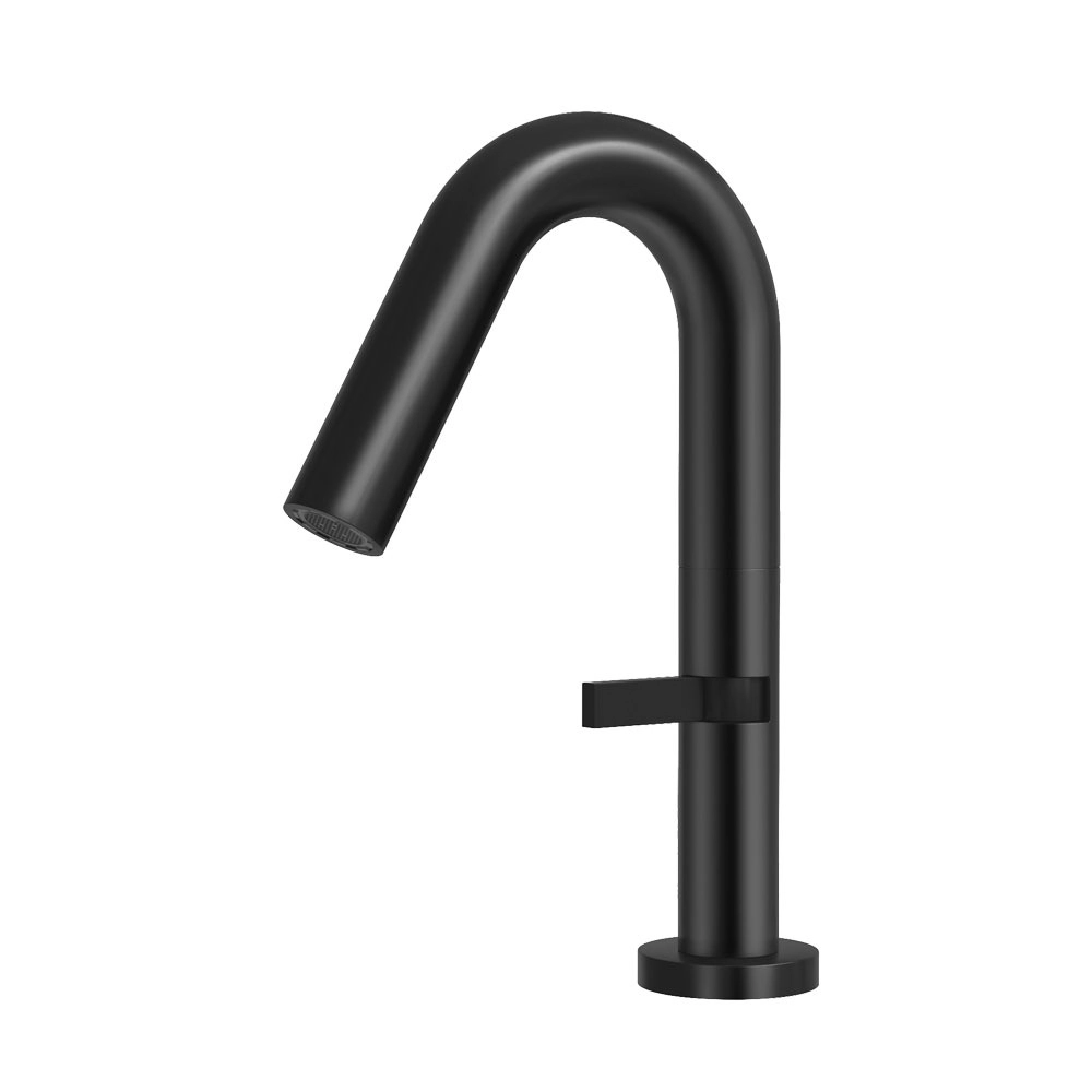 Torneira Monocomando Baixa Para Banheiro Inox (tille Preta Fosca)