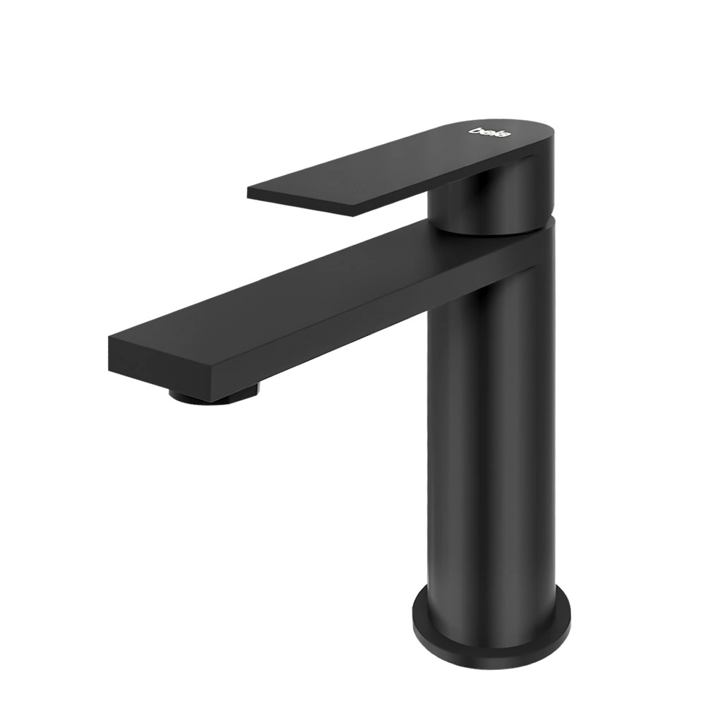 Torneira Monocomando Baixa Para Banheiro Inox (bell Preta Fosca)