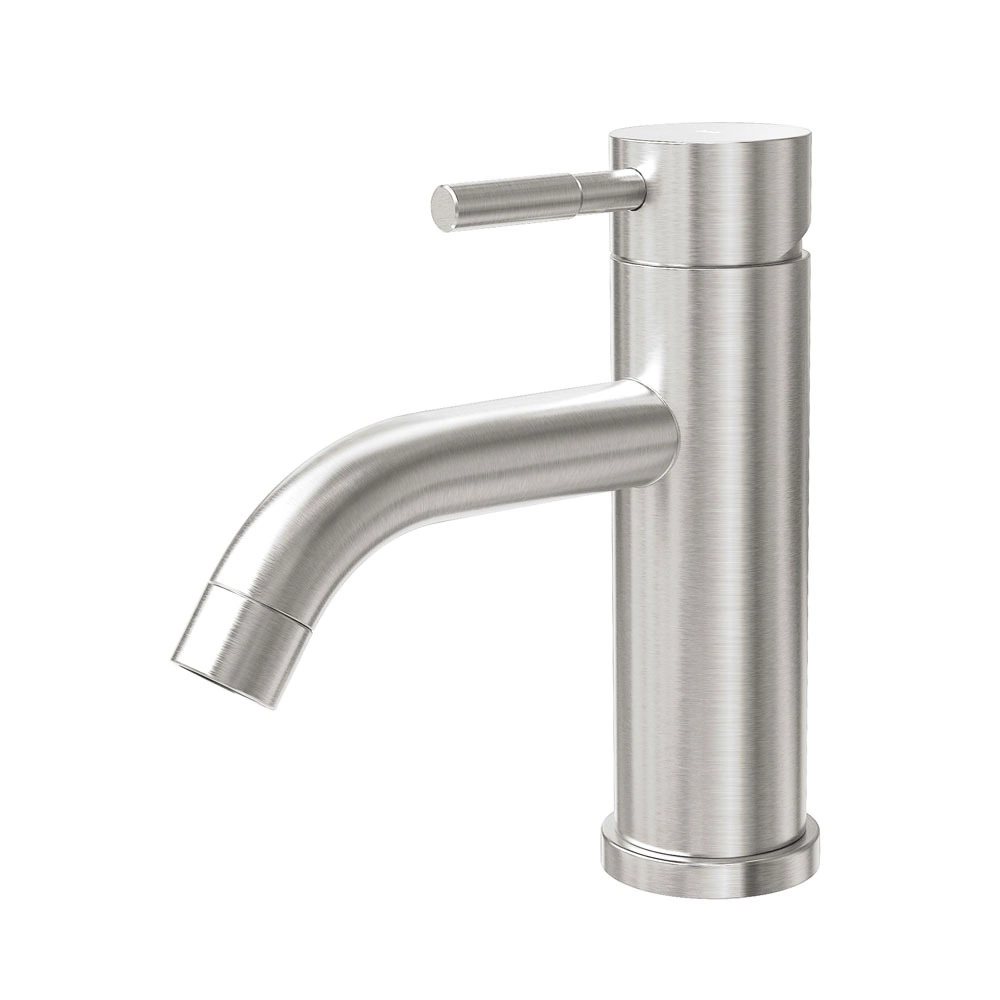 Torneira Monocomando Baixa Para Banheiro Inox (una Escovada)