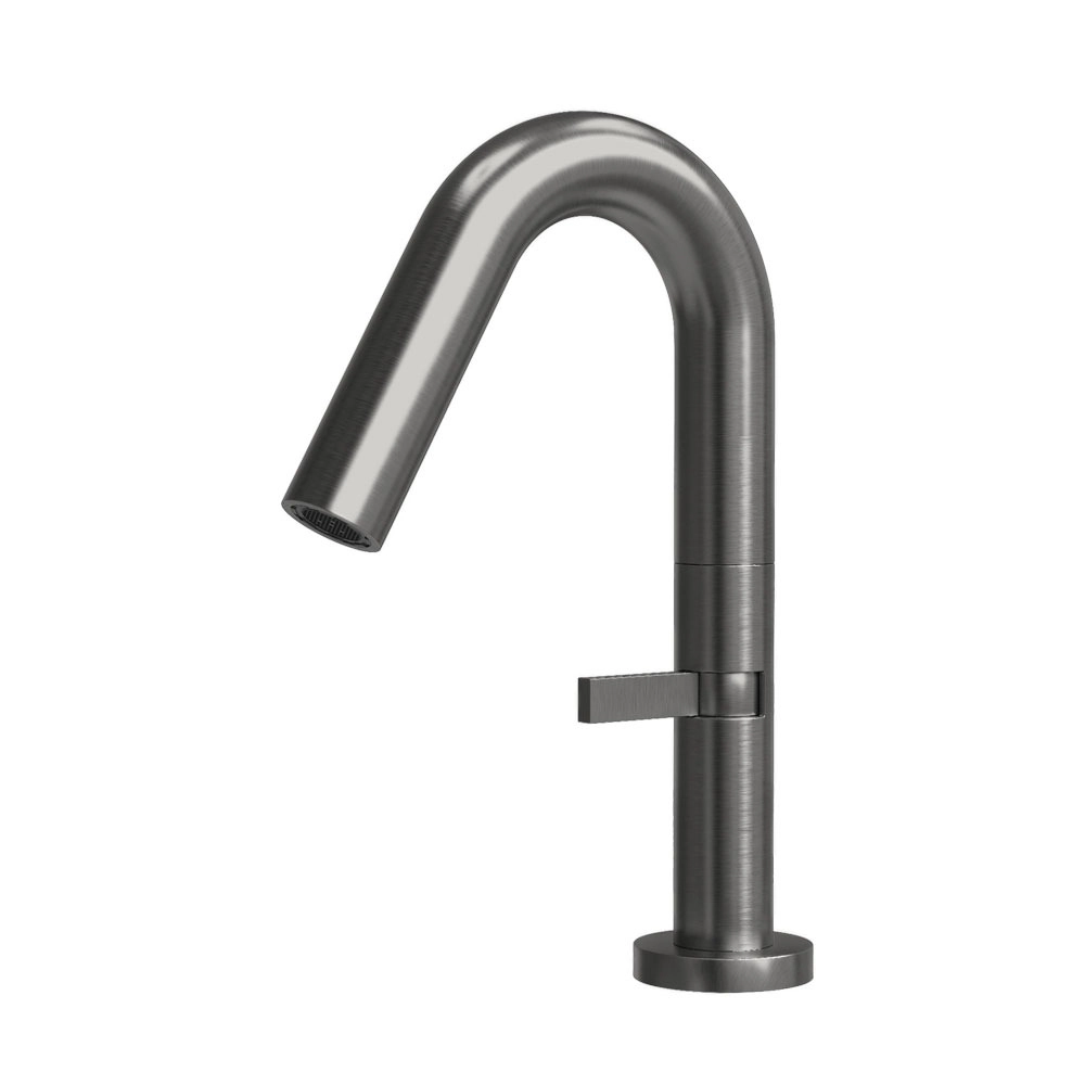 Torneira Monocomando Baixa Para Banheiro Inox (tille Grafite Fosca)