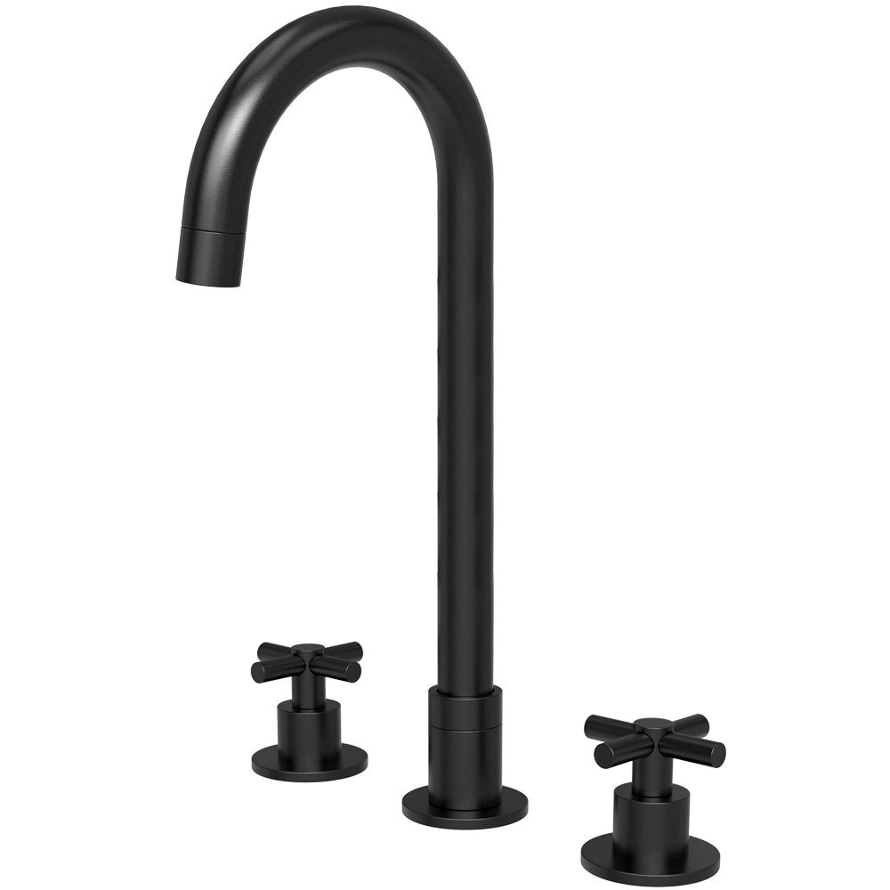 Torneira Misturador Alta Para Banheiro Inox (alva Preta Fosca)