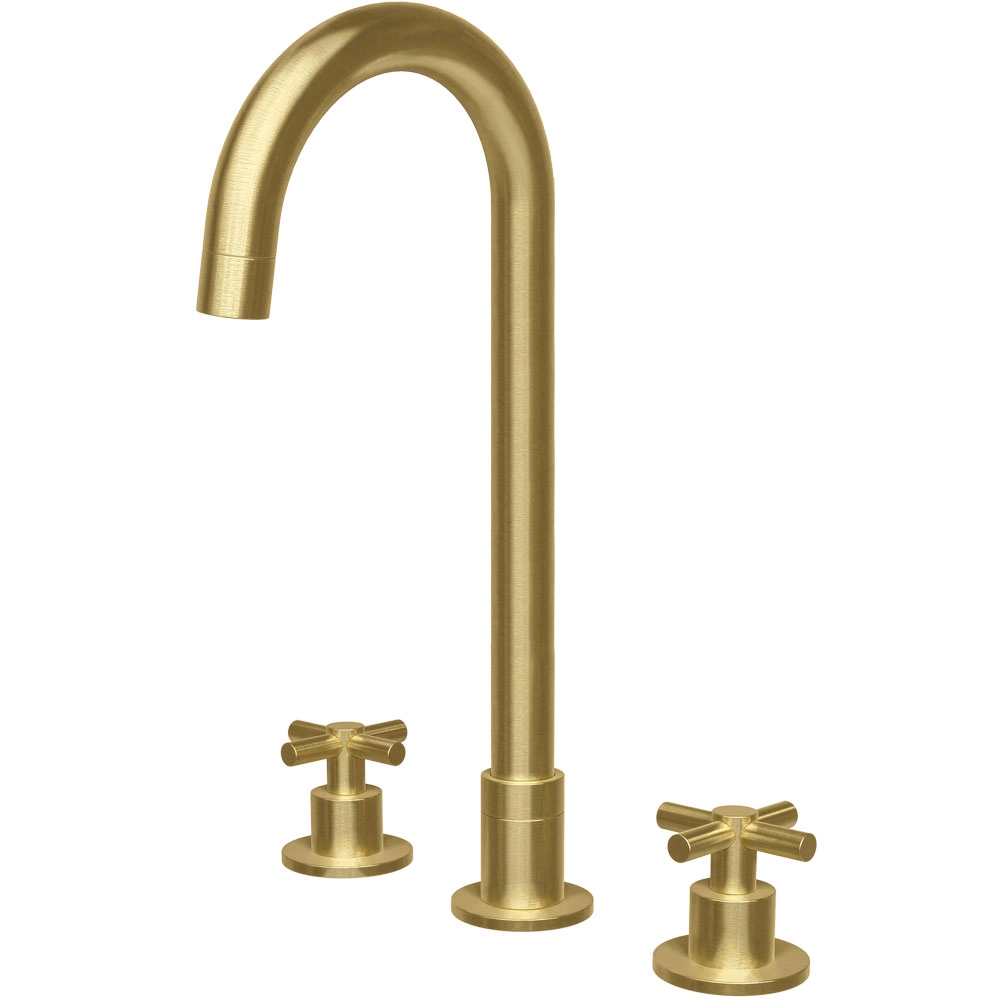 Torneira Misturador Alta Para Banheiro Inox (alva Ouro Fosca)