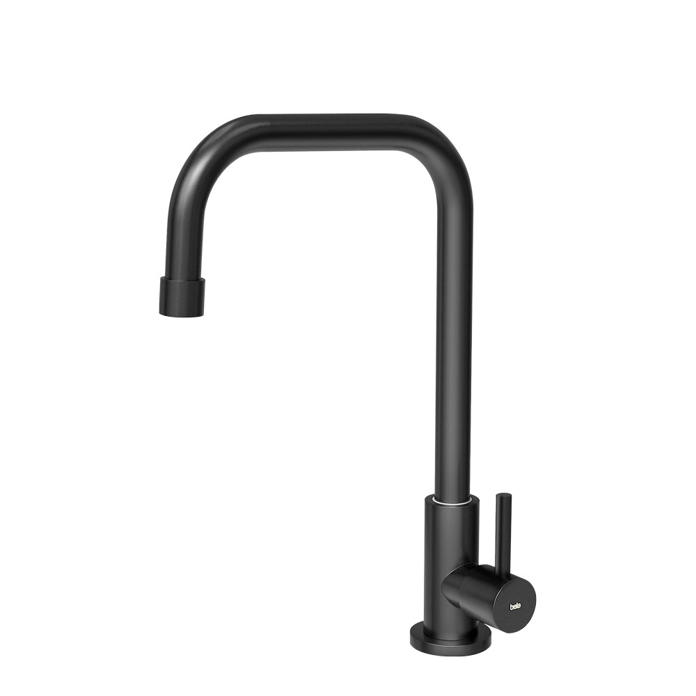 Torneira Giratória De Cozinha Inox (grace Preta Fosca)